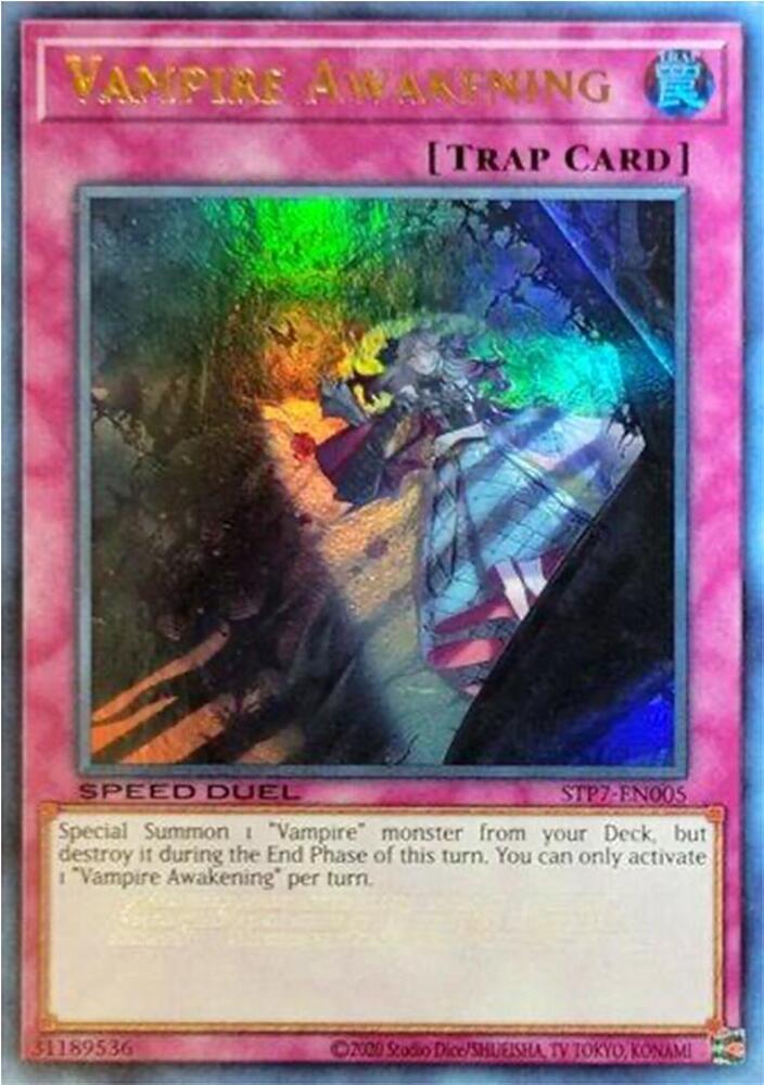Vampire Awakening STP7-EN005 card from Speed Duel: Tournament Pack 7