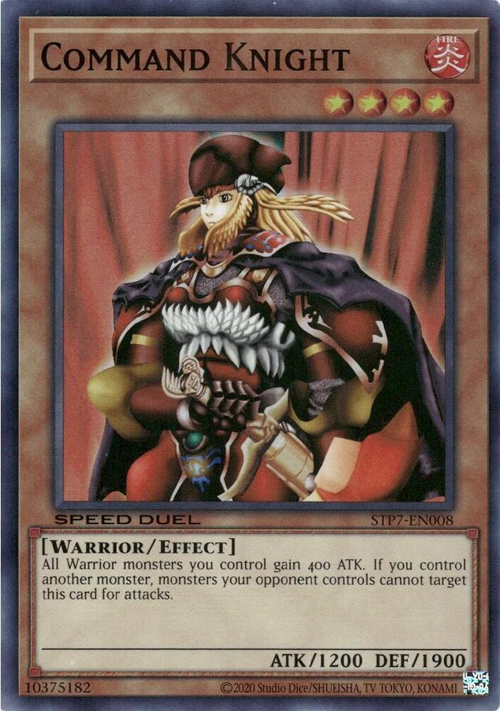 Command Knight STP7-EN008 card from Speed Duel: Tournament Pack 7