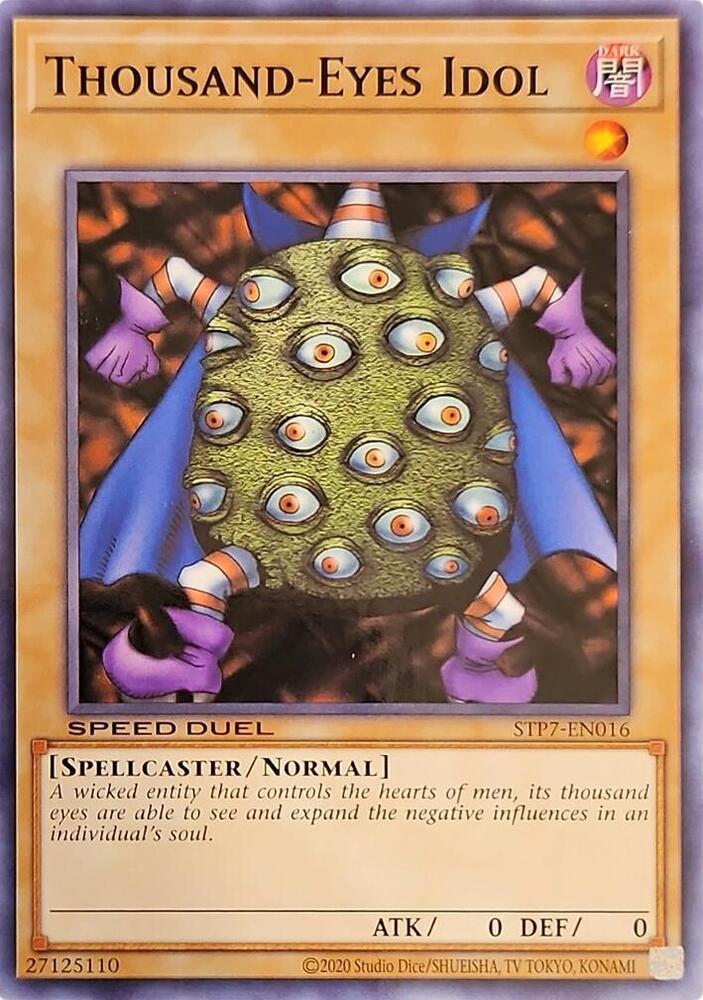 Thousand-Eyes Idol STP7-EN016 card from Speed Duel: Tournament Pack 7