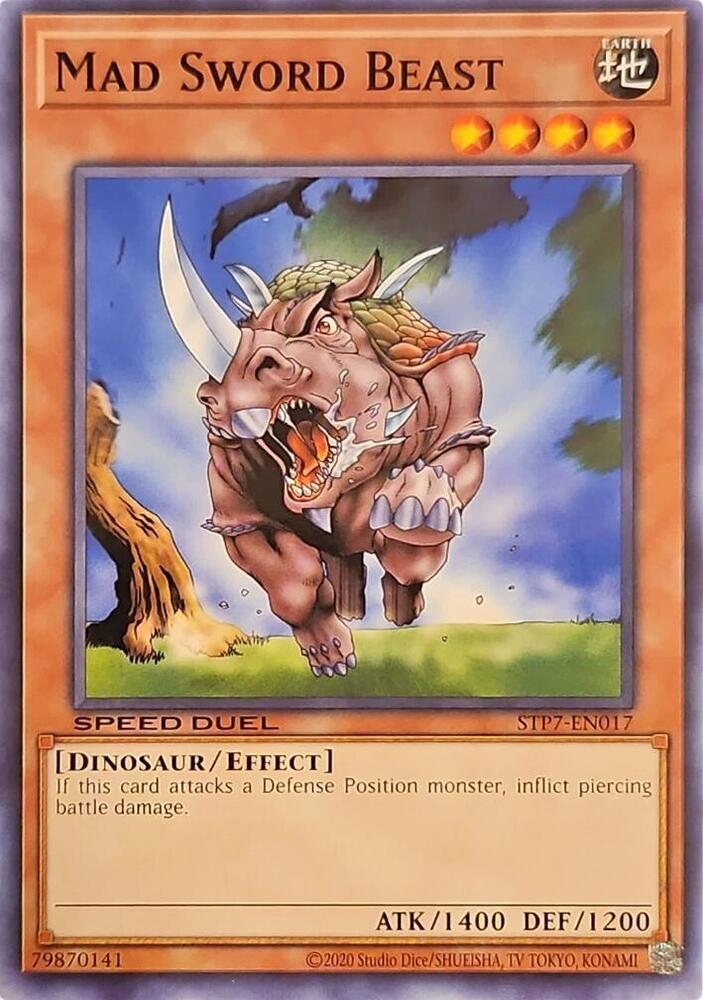 Mad Sword Beast STP7-EN017 card from Speed Duel: Tournament Pack 7