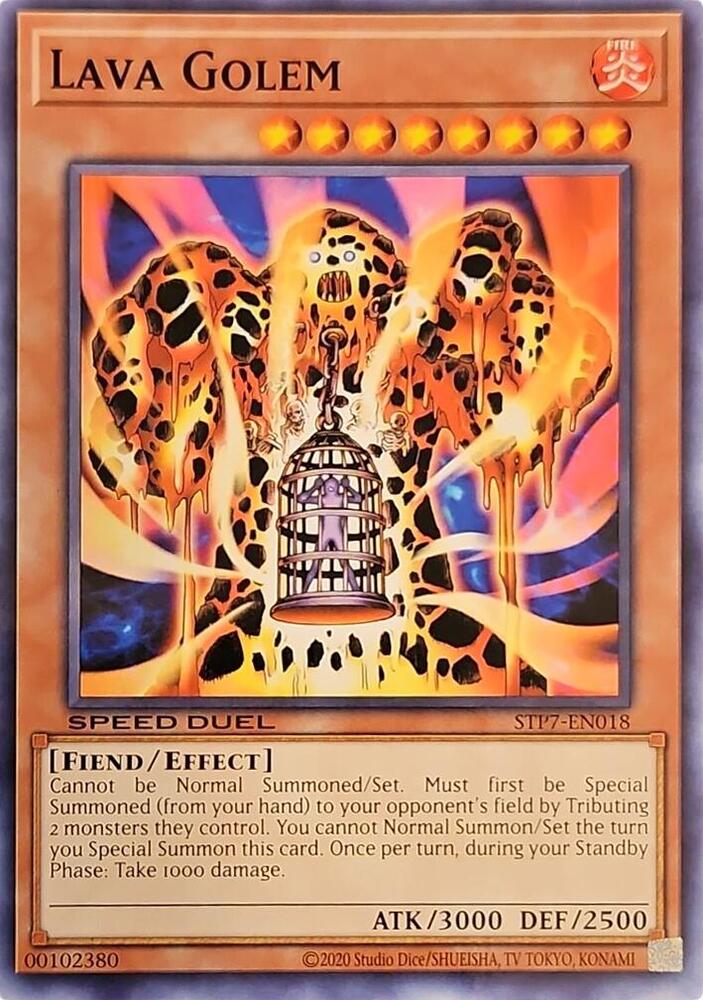Lava Golem STP7-EN018 card from Speed Duel: Tournament Pack 7