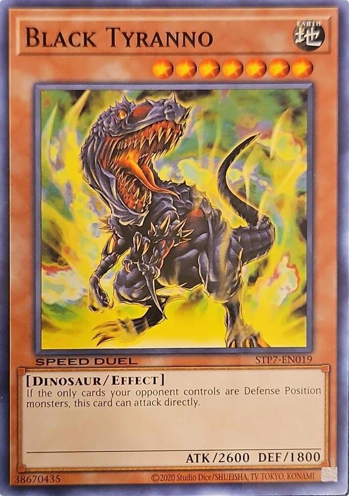 Black Tyranno STP7-EN019 card from Speed Duel: Tournament Pack 7