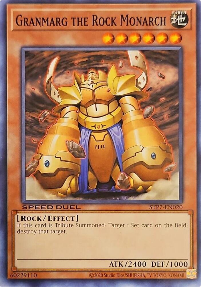 Granmarg the Rock Monarch STP7-EN020 card from Speed Duel: Tournament Pack 7