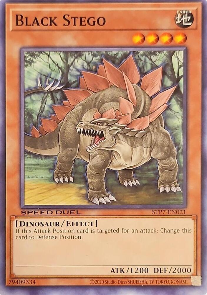 Black Stego STP7-EN021 card from Speed Duel: Tournament Pack 7