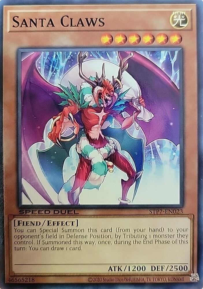 Santa Claws STP7-EN023 card from Speed Duel: Tournament Pack 7