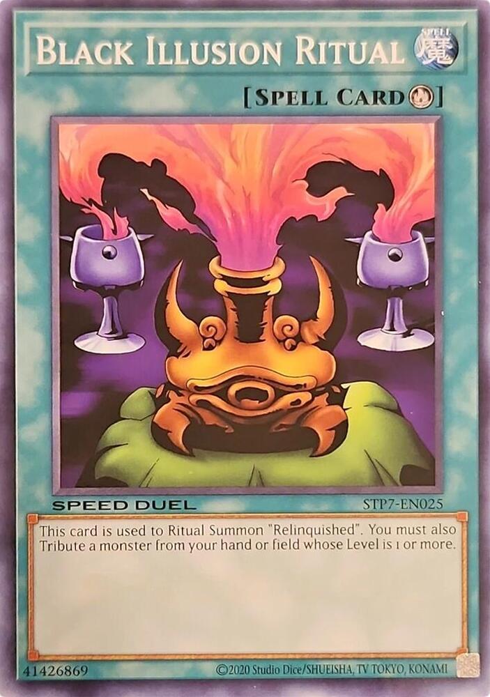 Black Illusion Ritual STP7-EN025 card from Speed Duel: Tournament Pack 7