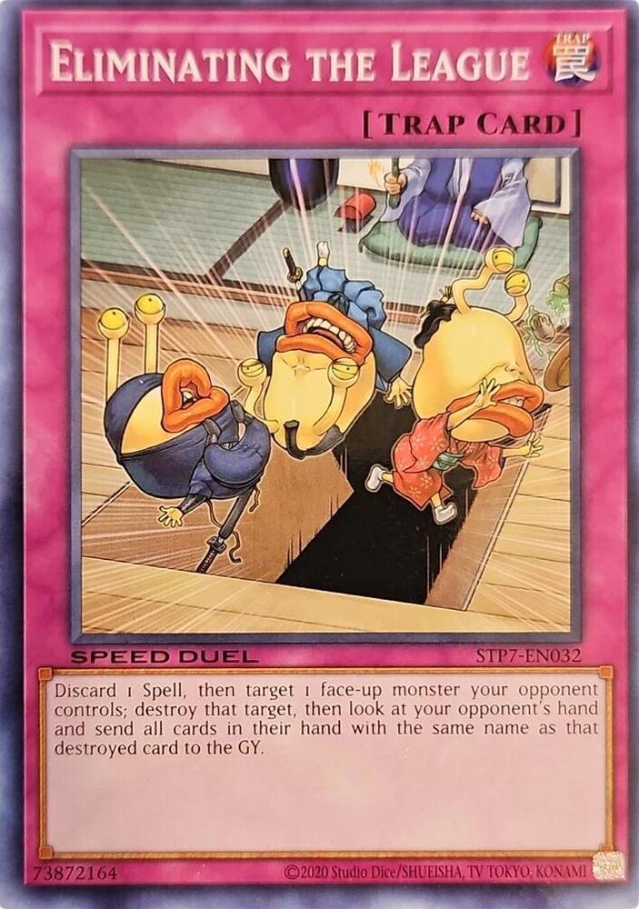 Eliminating the League STP7-EN032 card from Speed Duel: Tournament Pack 7