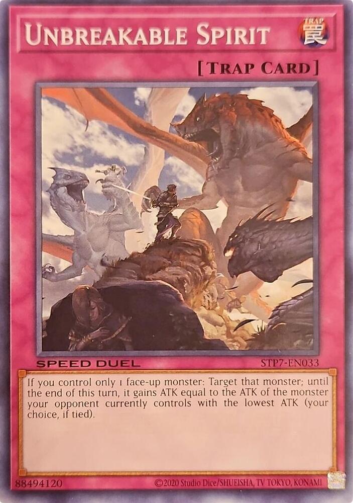 Unbreakable Spirit STP7-EN033 card from Speed Duel: Tournament Pack 7