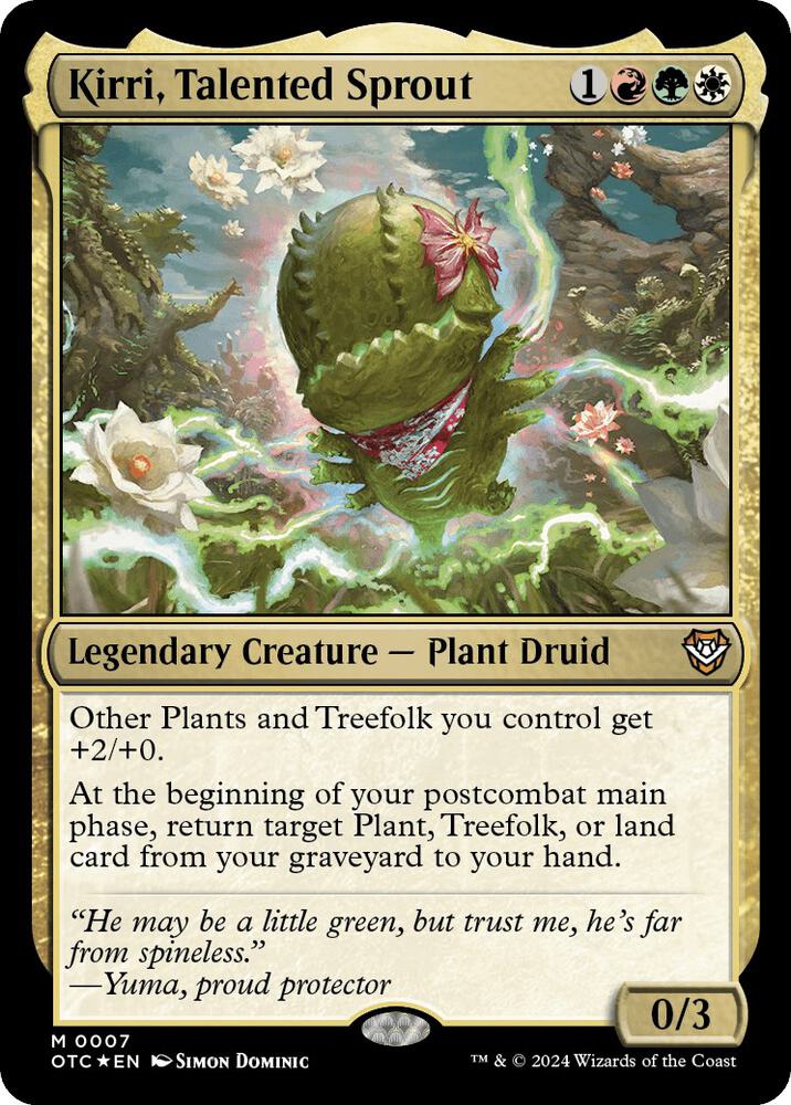 Kirri, Talented Sprout 7 card from Commander: Outlaws of Thunder Junction