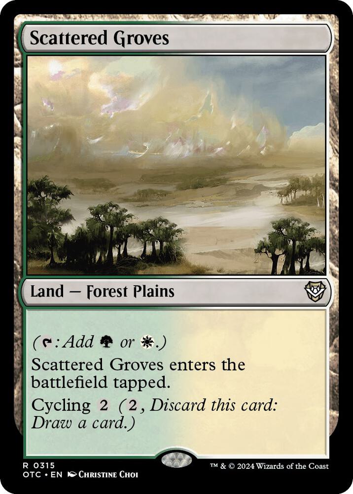 Scattered Groves 315 card from Commander: Outlaws of Thunder Junction
