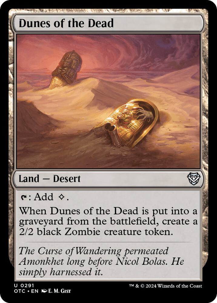 Dunes of the Dead 291 card from Commander: Outlaws of Thunder Junction