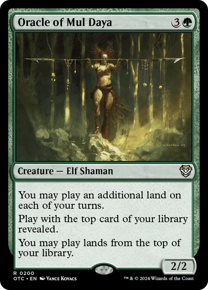 Oracle of Mul Daya 200 card from Commander: Outlaws of Thunder Junction