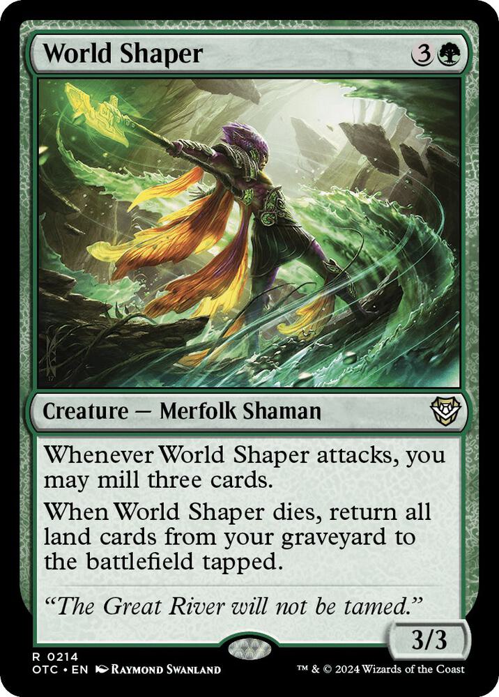 World Shaper 214 card from Commander: Outlaws of Thunder Junction