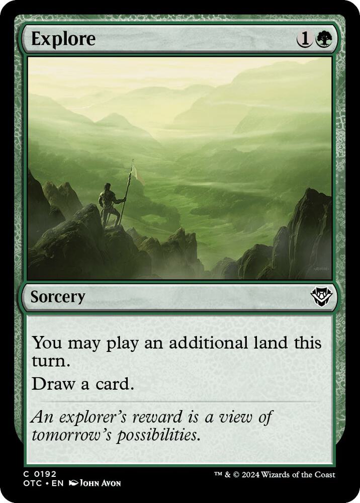Explore 192 card from Commander: Outlaws of Thunder Junction