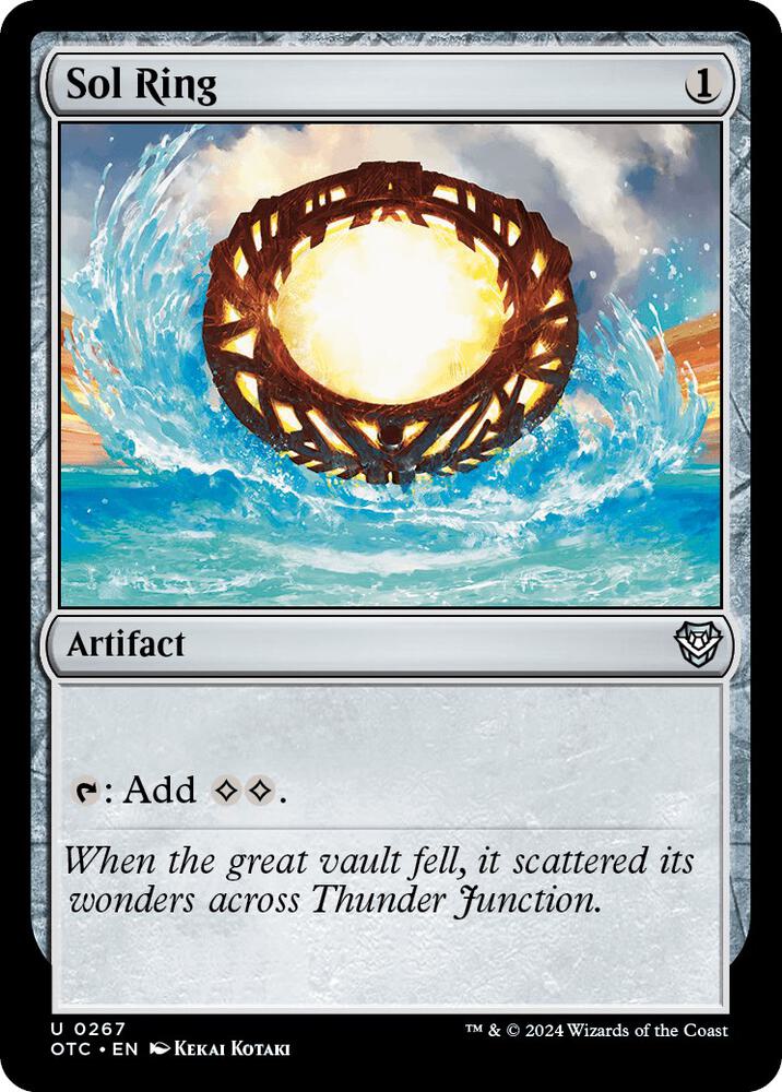 Sol Ring 267 card from Commander: Outlaws of Thunder Junction