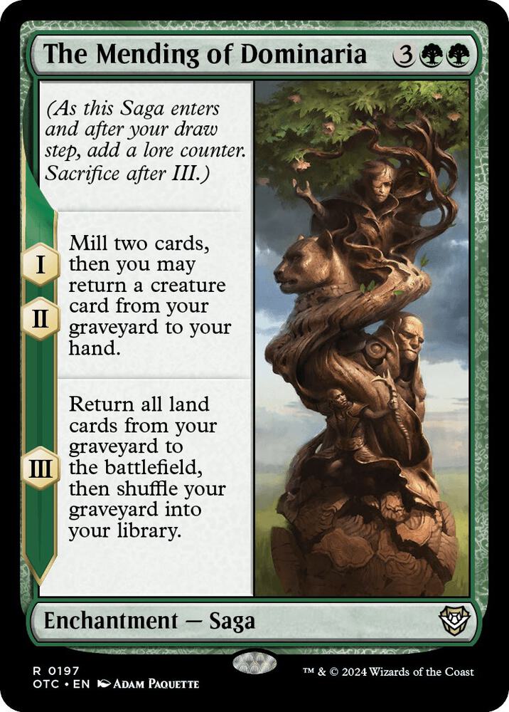 The Mending of Dominaria 197 card from Commander: Outlaws of Thunder Junction