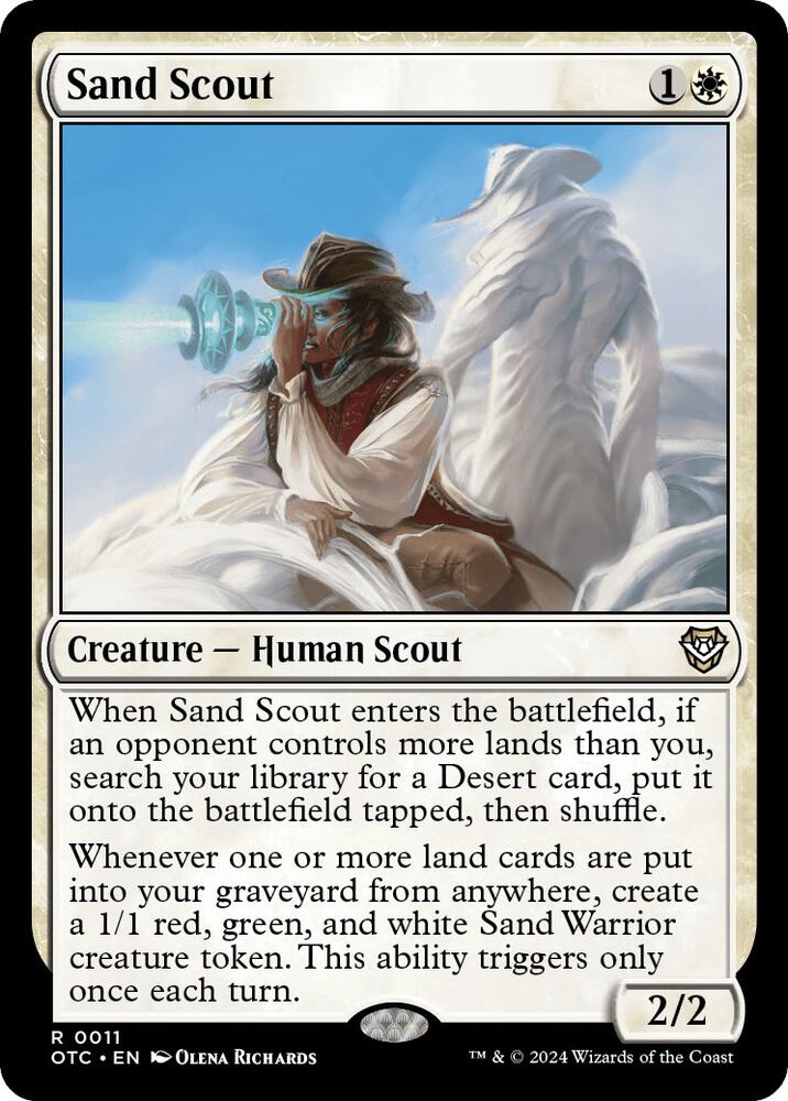 Sand Scout 11 card from Commander: Outlaws of Thunder Junction