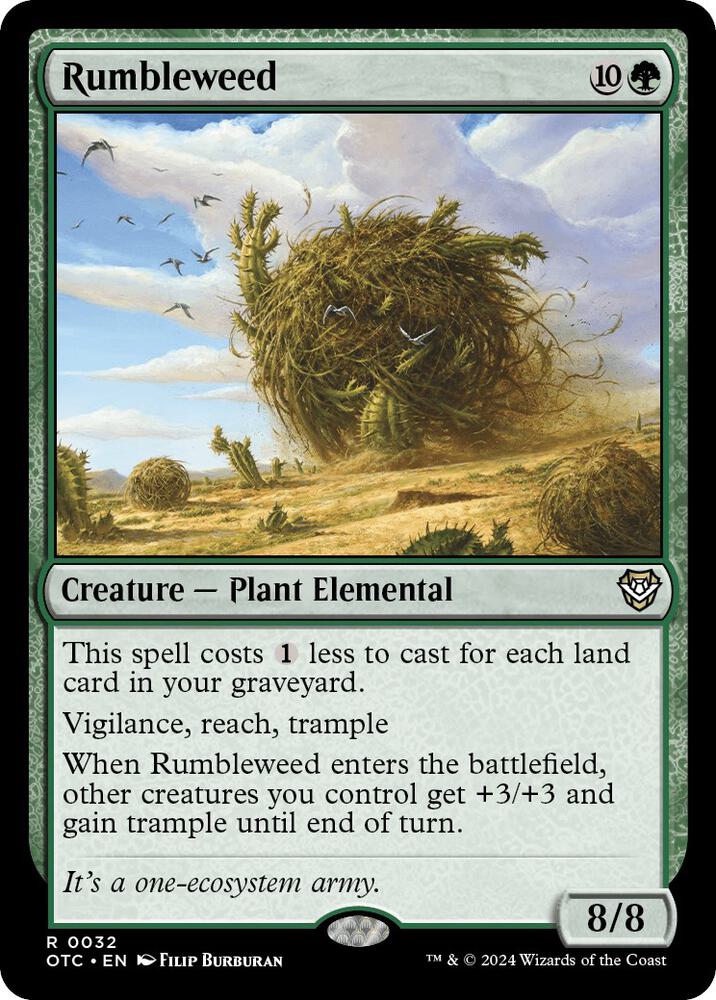 Rumbleweed 32 card from Commander: Outlaws of Thunder Junction