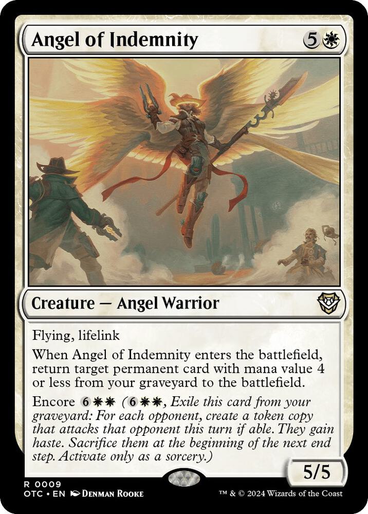 Angel of Indemnity 9 card from Commander: Outlaws of Thunder Junction