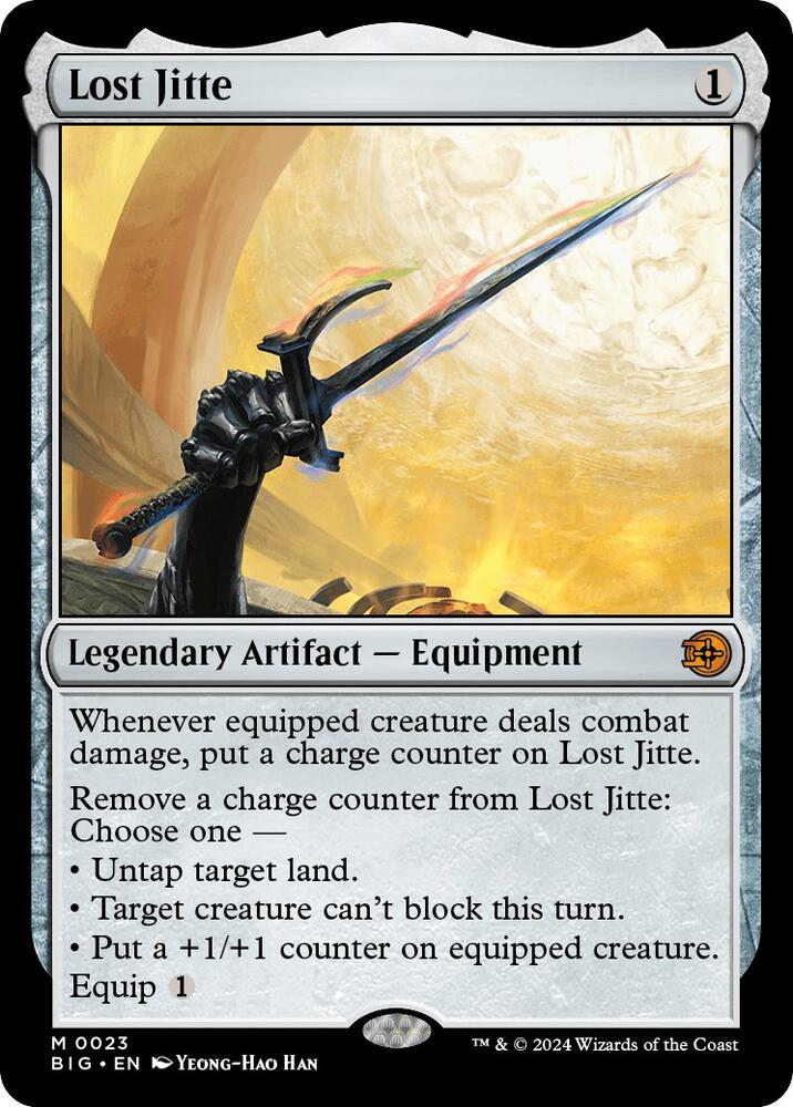 Lost Jitte 23 card from Outlaws of Thunder Junction: The Big Score