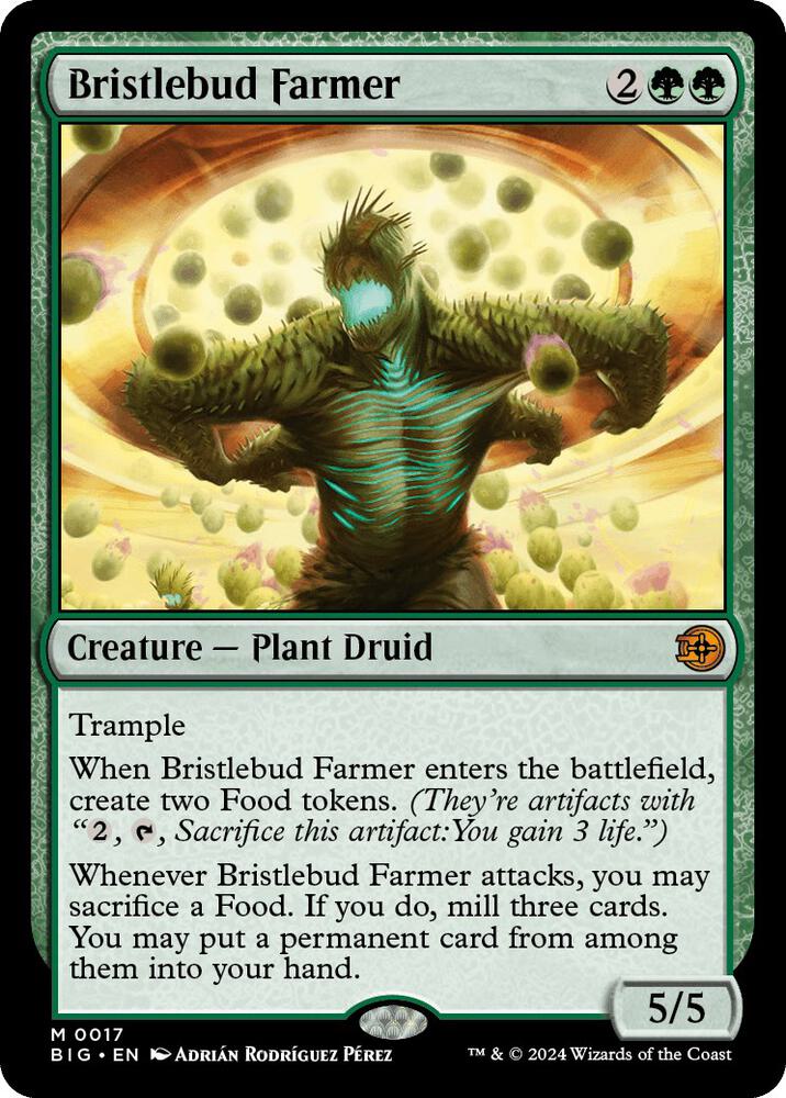 Bristlebud Farmer 17 card from Outlaws of Thunder Junction: The Big Score