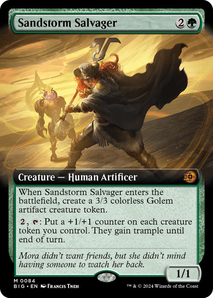 Sandstorm Salvager (Extended Art) 84 card from Outlaws of Thunder Junction: The Big Score