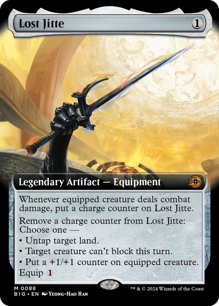 Lost Jitte (Extended Art) 88 card from Outlaws of Thunder Junction: The Big Score