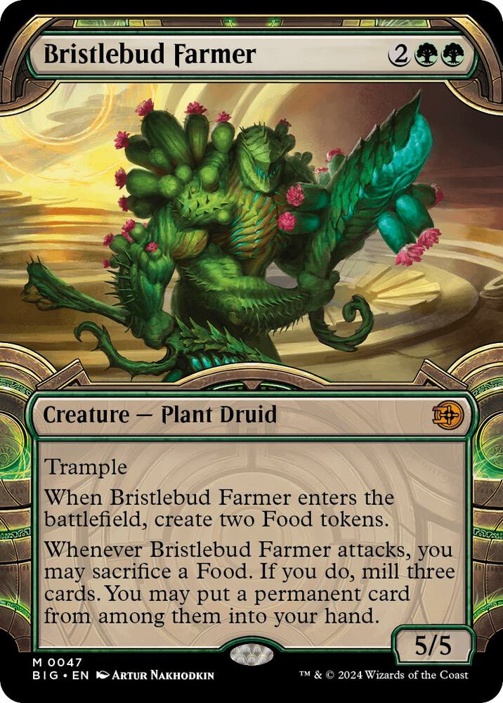 Bristlebud Farmer (Showcase) 47 card from Outlaws of Thunder Junction: The Big Score