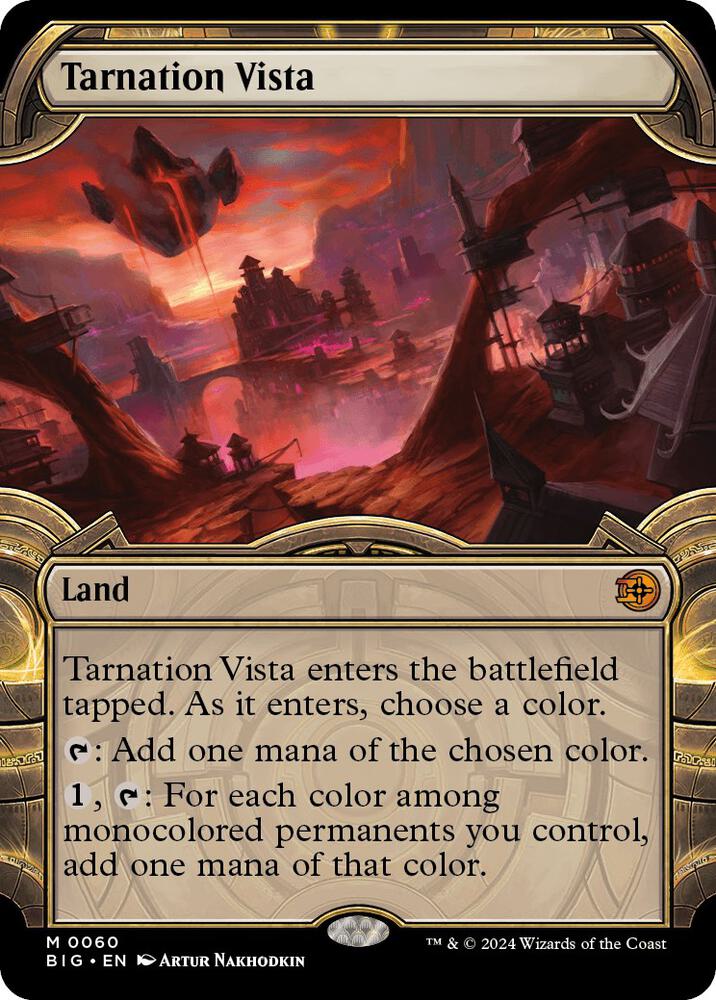 Tarnation Vista (Showcase) 60 card from Outlaws of Thunder Junction: The Big Score