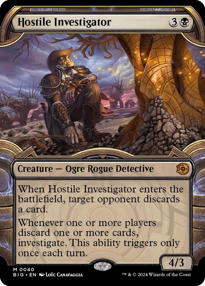Hostile Investigator (Showcase) 40 card from Outlaws of Thunder Junction: The Big Score
