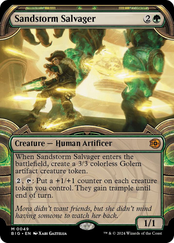 Sandstorm Salvager (Showcase) 49 card from Outlaws of Thunder Junction: The Big Score