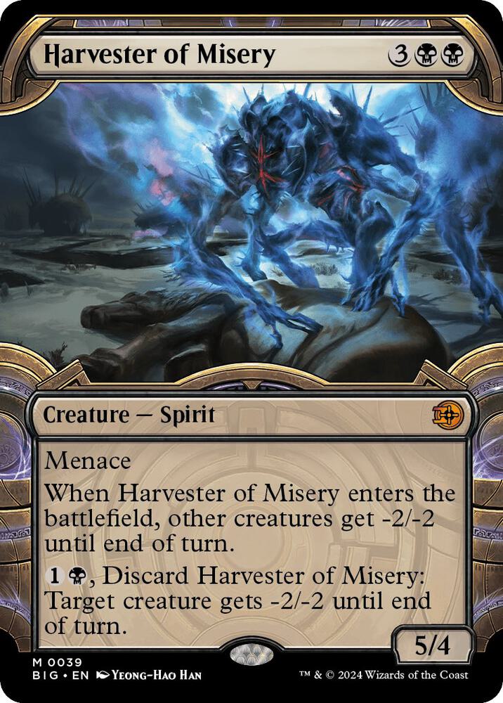 Harvester of Misery (Showcase) 39 card from Outlaws of Thunder Junction: The Big Score