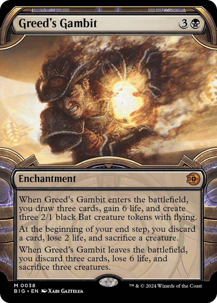 Greed's Gambit (Showcase) 38 card from Outlaws of Thunder Junction: The Big Score