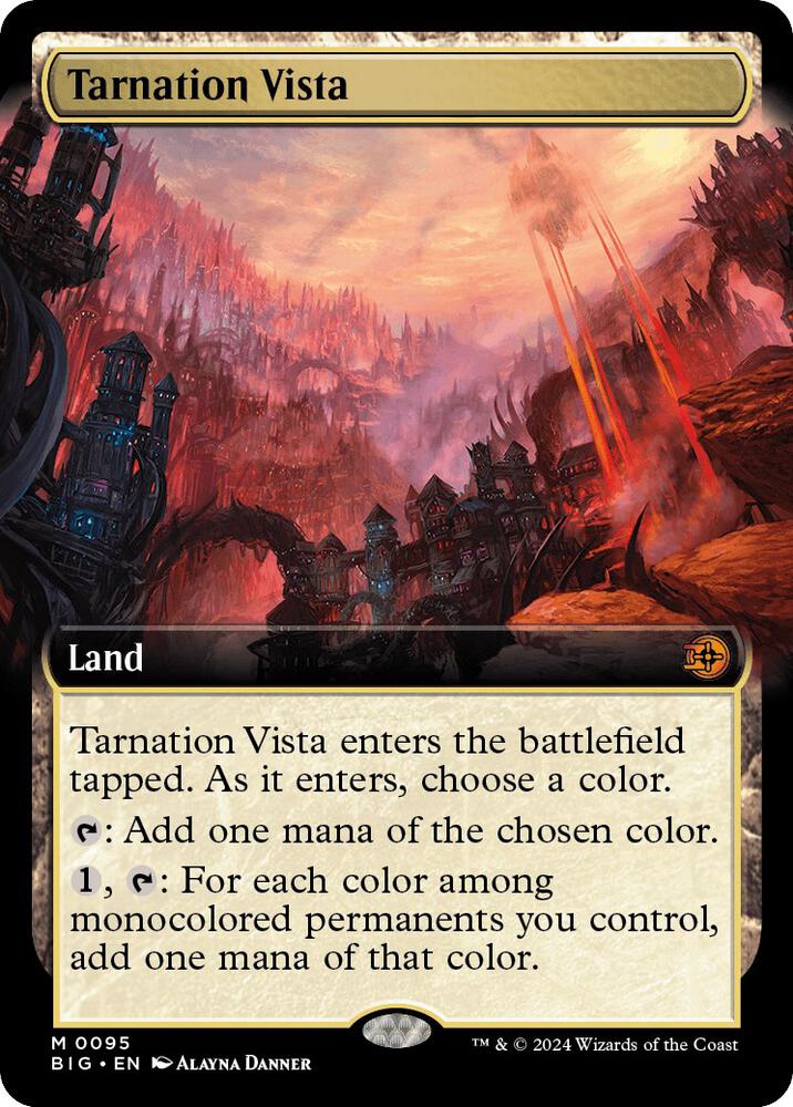 Tarnation Vista (Extended Art) 95 card from Outlaws of Thunder Junction: The Big Score