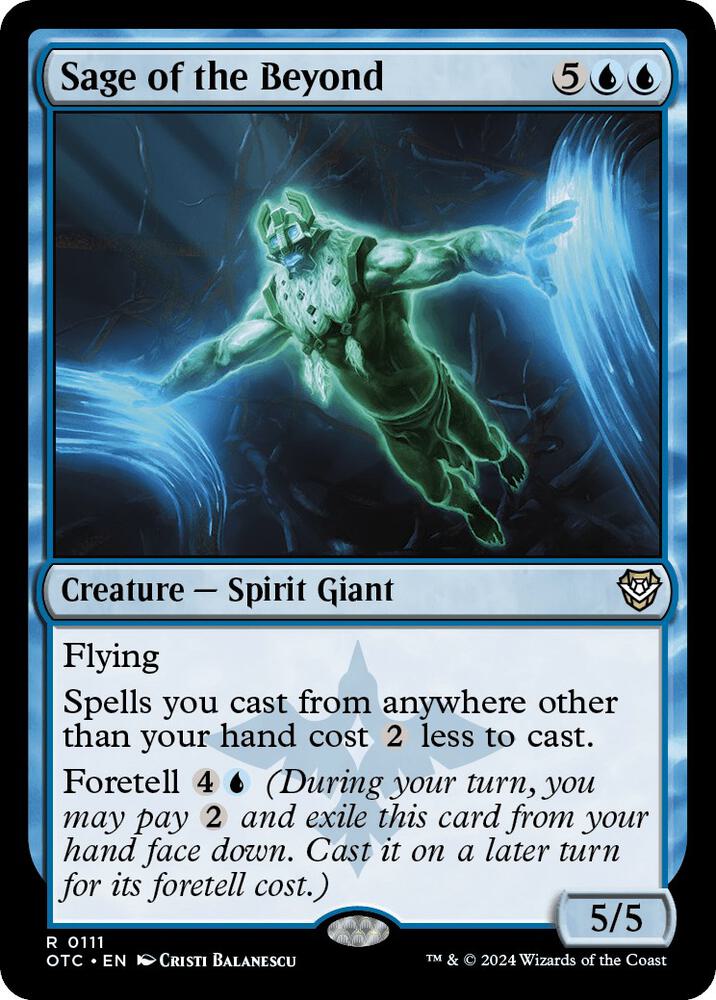 Sage of the Beyond 111 card from Commander: Outlaws of Thunder Junction