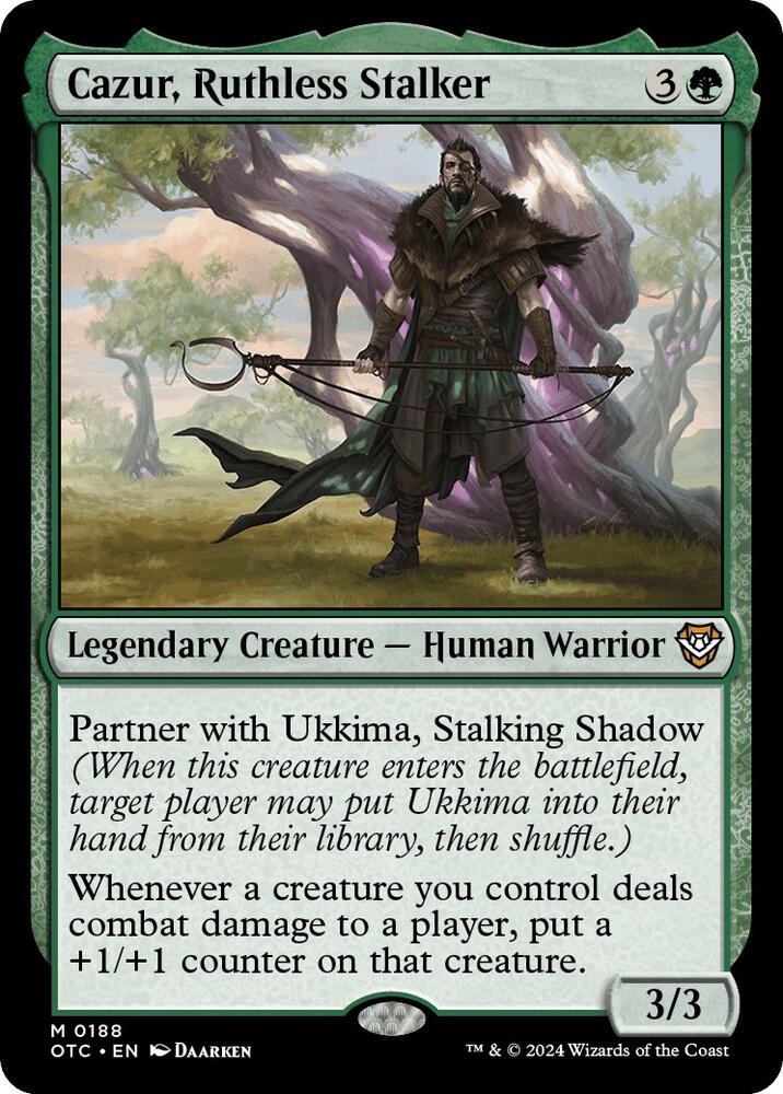 Cazur, Ruthless Stalker 188 card from Commander: Outlaws of Thunder Junction