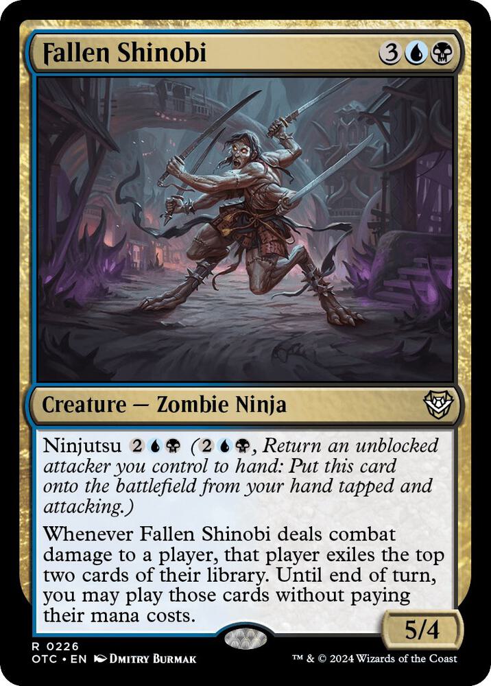 Fallen Shinobi 226 card from Commander: Outlaws of Thunder Junction