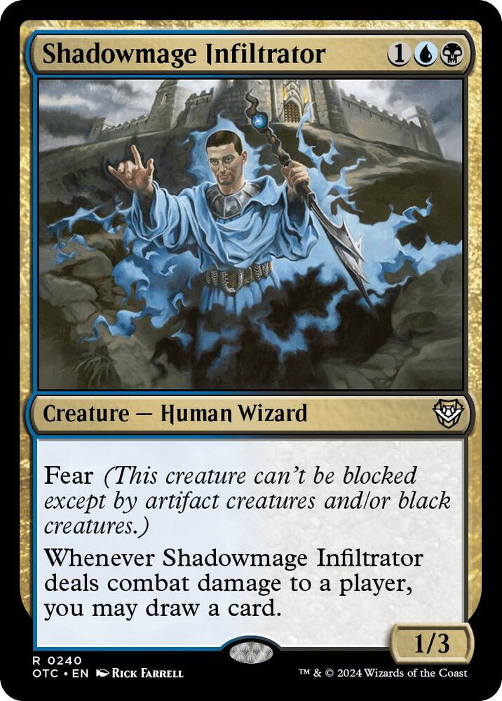 Shadowmage Infiltrator 240 card from Commander: Outlaws of Thunder Junction
