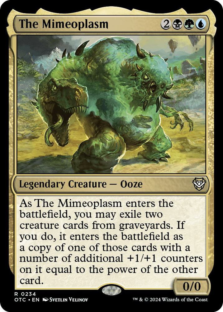 The Mimeoplasm 234 card from Commander: Outlaws of Thunder Junction