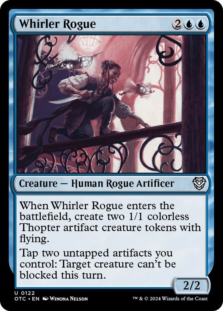 Whirler Rogue 122 card from Commander: Outlaws of Thunder Junction