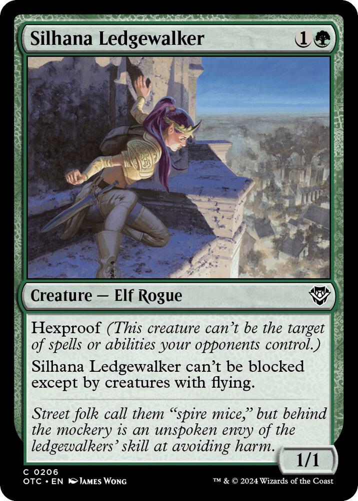 Silhana Ledgewalker 206 card from Commander: Outlaws of Thunder Junction