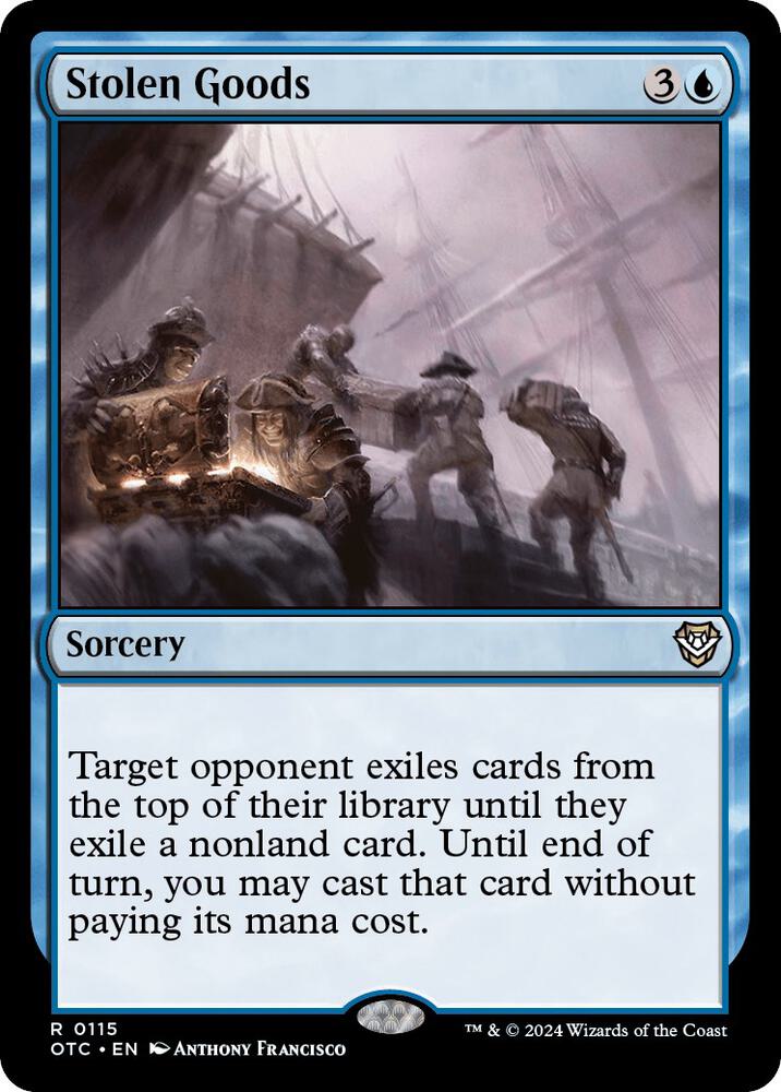 Stolen Goods 115 card from Commander: Outlaws of Thunder Junction