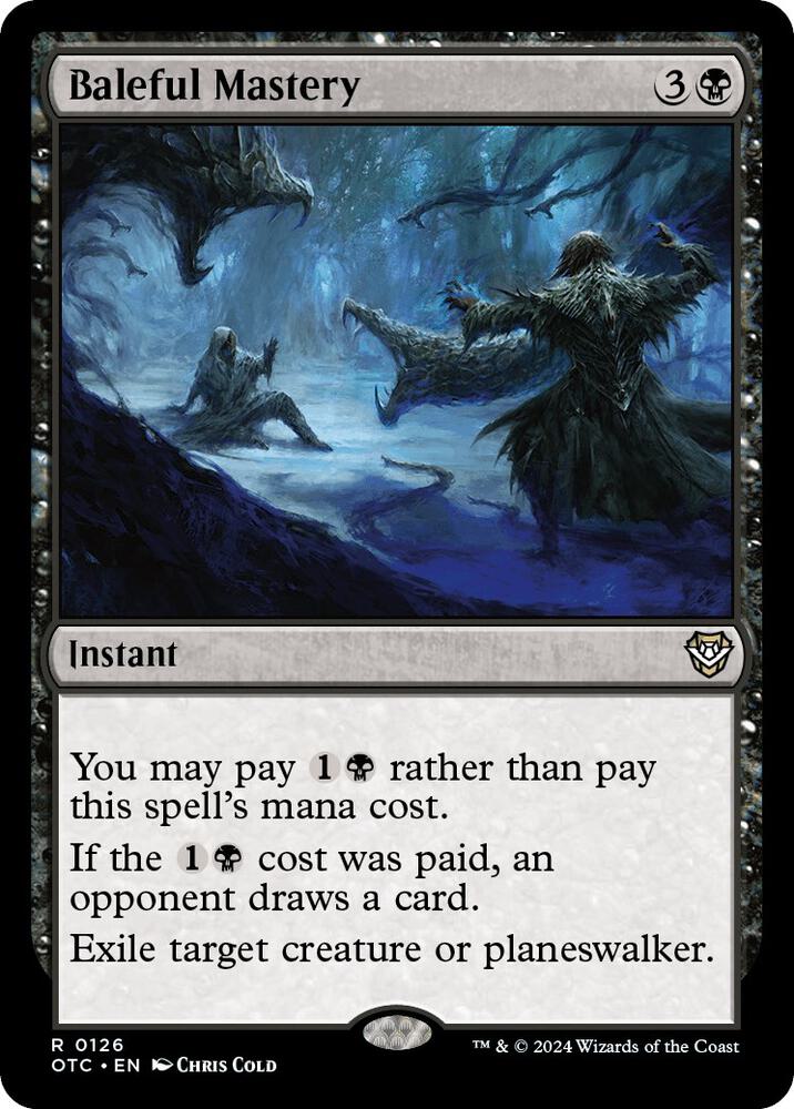 Baleful Mastery 126 card from Commander: Outlaws of Thunder Junction