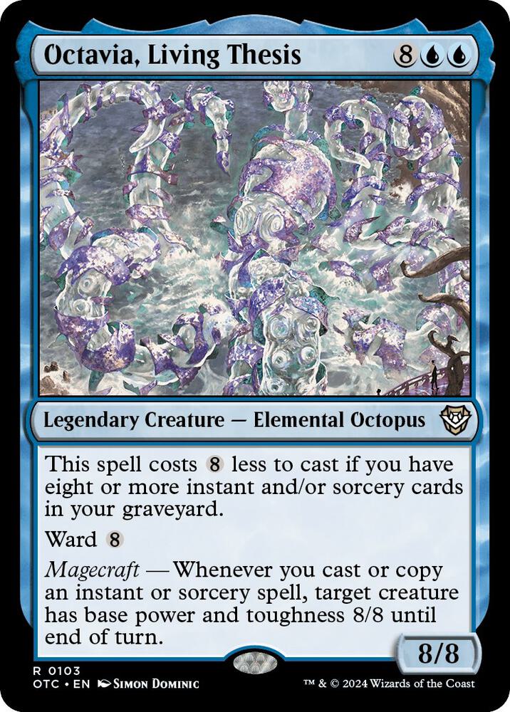 Octavia, Living Thesis 103 card from Commander: Outlaws of Thunder Junction