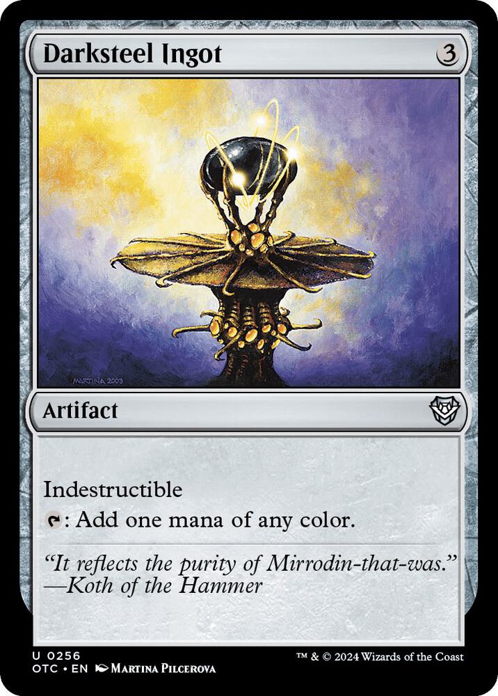 Darksteel Ingot 256 card from Commander: Outlaws of Thunder Junction