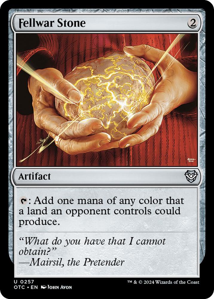 Fellwar Stone 257 card from Commander: Outlaws of Thunder Junction