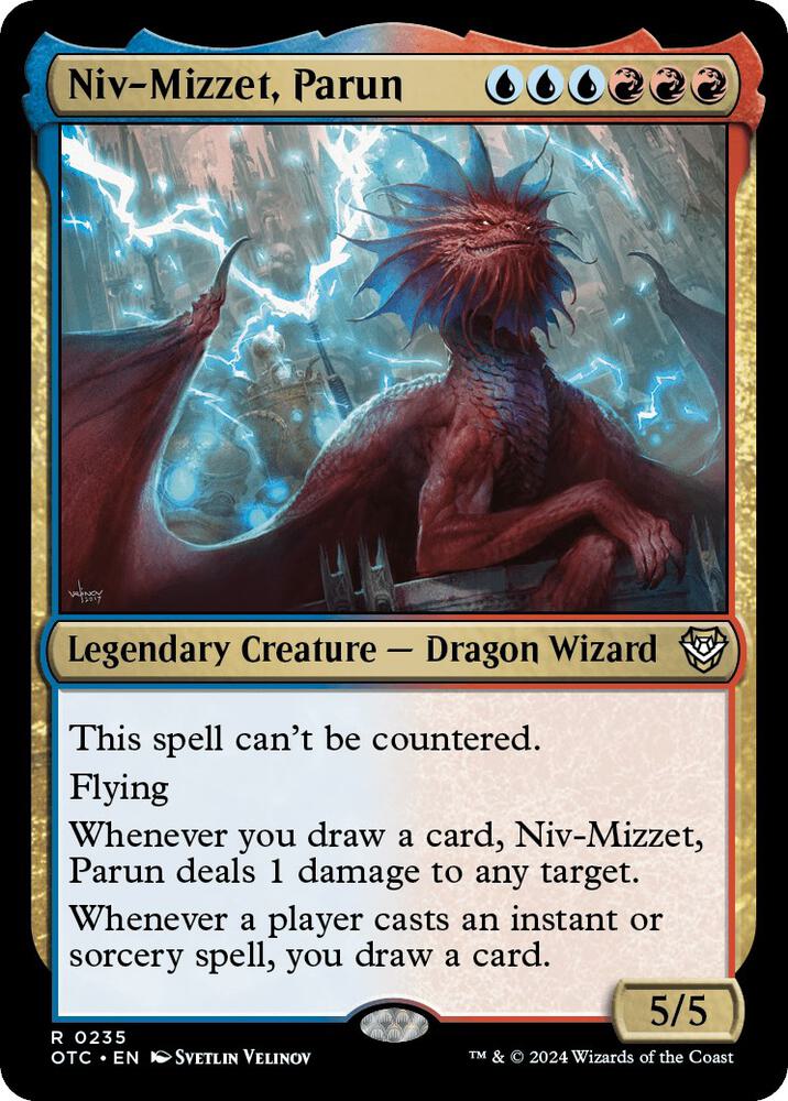 Niv-Mizzet, Parun 235 card from Commander: Outlaws of Thunder Junction