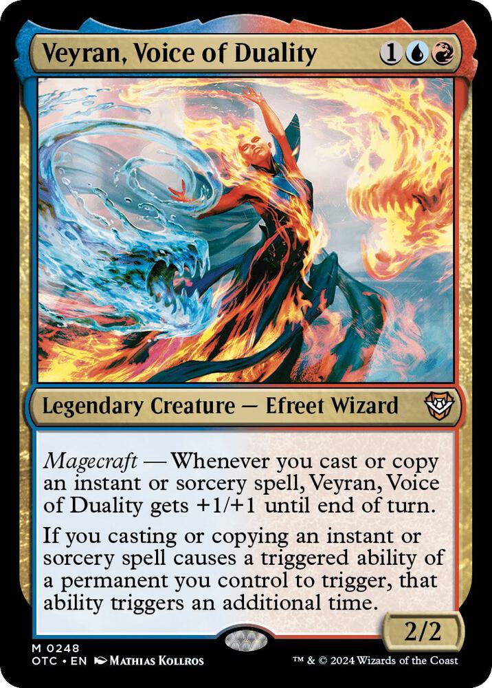 Veyran, Voice of Duality 248 card from Commander: Outlaws of Thunder Junction