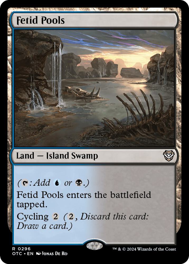 Fetid Pools 296 card from Commander: Outlaws of Thunder Junction