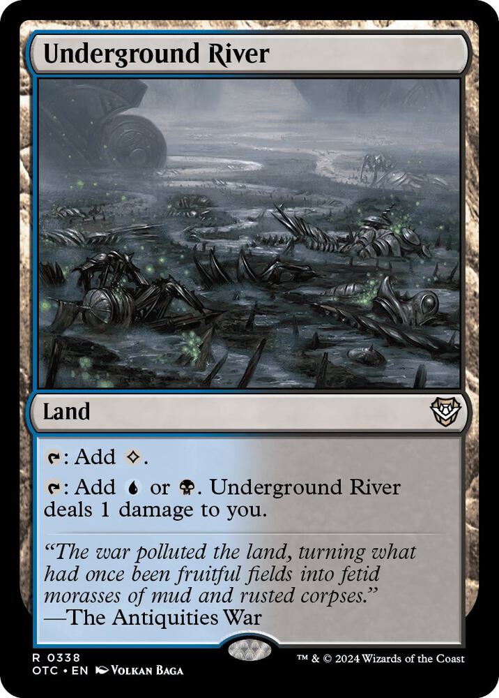 Underground River 338 card from Commander: Outlaws of Thunder Junction